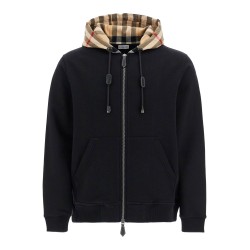 samuel sweatshirt with check hood