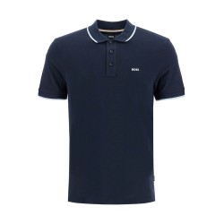 parlay polo shirt with contrast trims