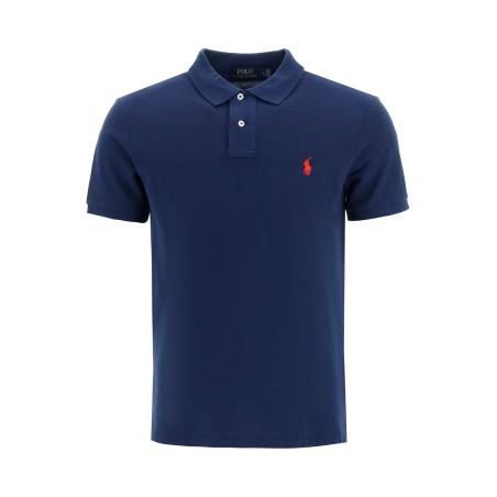 slim fit short sleeve polo shirt