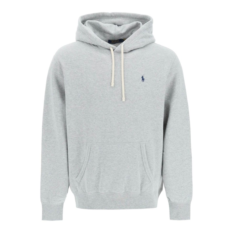 fleece-back cotton hoodie