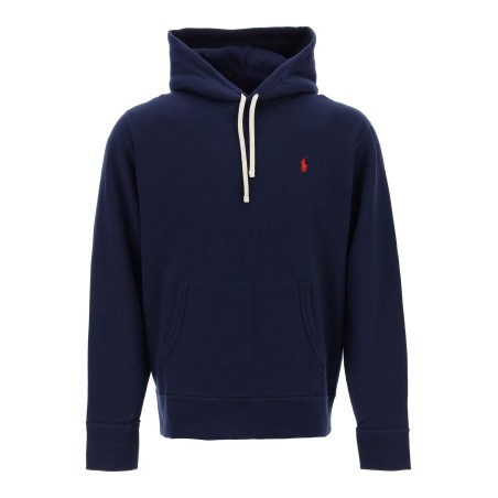 fleece-back cotton hoodie