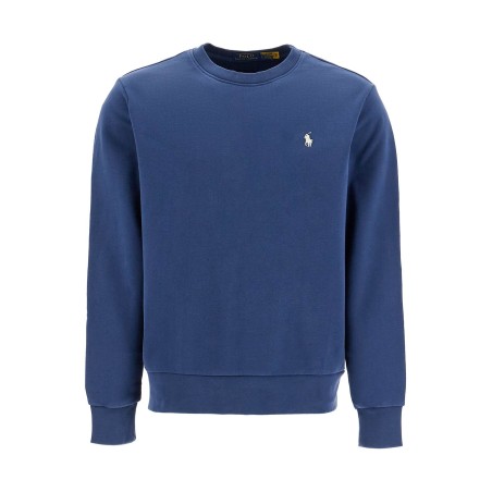 loopback cotton crewneck sweatshirt