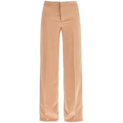 flared satin trousers