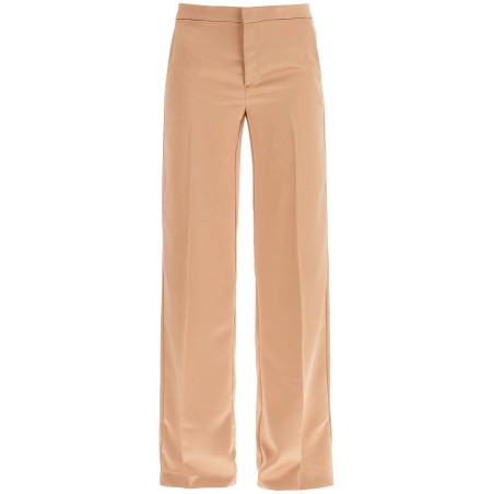 flared satin trousers