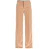 flared satin trousers