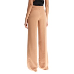 flared satin trousers