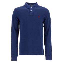 slim fit long sleeve polo shirt