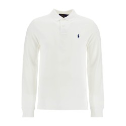 slim fit long sleeve polo shirt