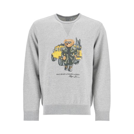 polo bear interlock crewneck sweatshirt