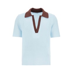 short-sleeved polo shirt in perfor