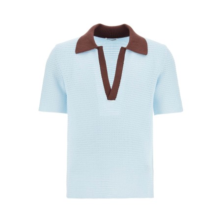 short-sleeved polo shirt in perfor