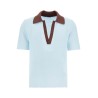 short-sleeved polo shirt in perfor