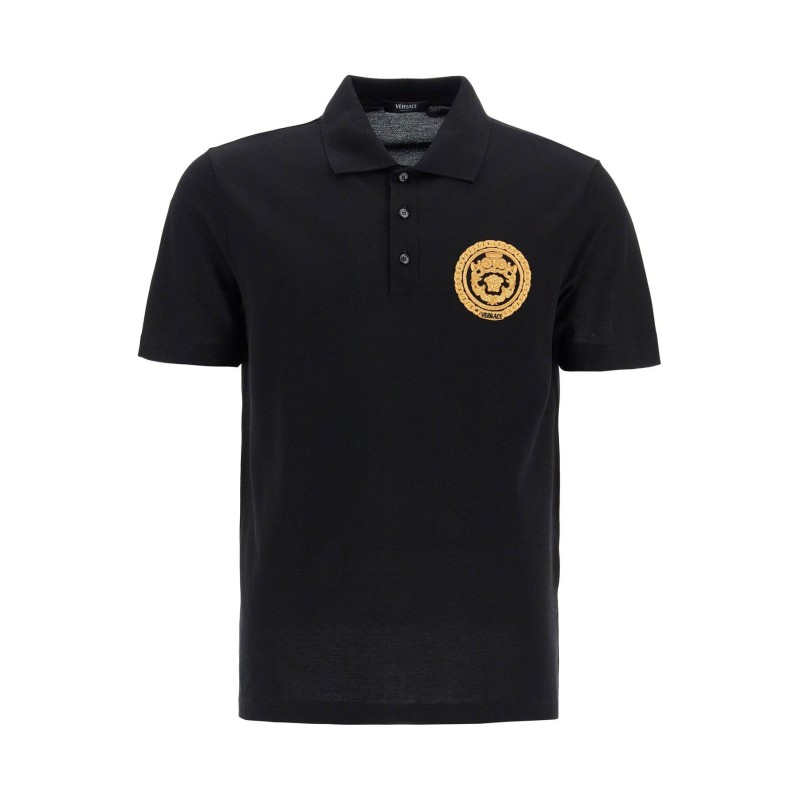 chain crest polo shirt