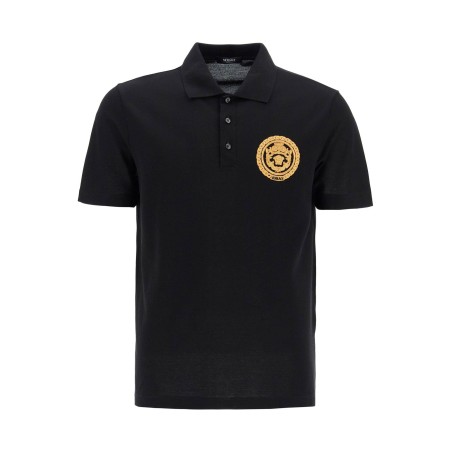 chain crest polo shirt