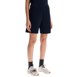 sporty bermuda shorts with embroidered logo