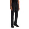 high-waisted black nylon women's pants