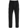 black polyester pants with patch pockets