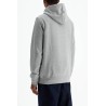 men's gray cotton zip hoodie with polo logo