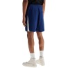 blue cotton shorts with side stripes