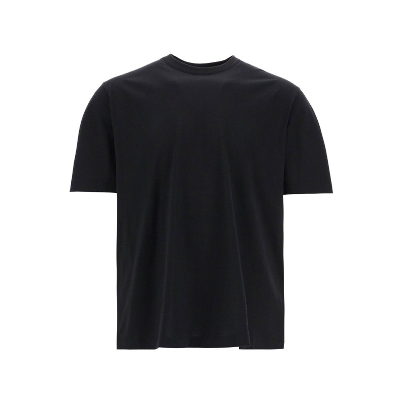 black logo cotton t-shirt