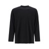 long sleeve black cotton t-shirt with men's graphic