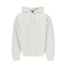 light grey cotton and recycled polyester hoodie for men