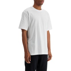 white cotton t-shirt with wide neckline