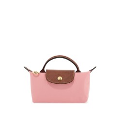 pochette le pliage original poliammide marshmallow compatta con dettagli in pelle