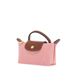 pochette le pliage original poliammide marshmallow compatta con dettagli in pelle