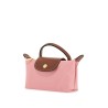 pochette le pliage original poliammide marshmallow compatta con dettagli in pelle