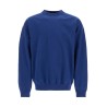 blue cotton crewneck sweatshirt for men