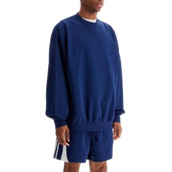 blue cotton crewneck sweatshirt for men