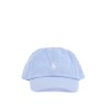 light blue cotton hat with horse logo