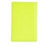 compact wallet in fluorescent yellow goat leather