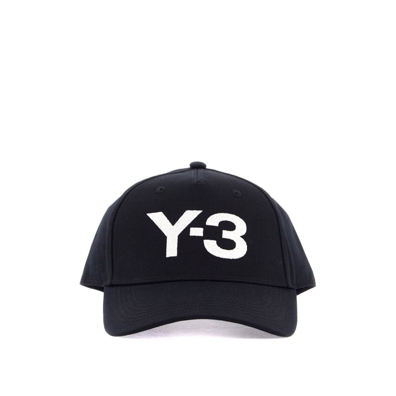 black cotton 6-panel cap