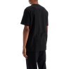 black cotton t-shirt with visible logo