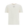 men's organic cotton white t-shirt with printed logo