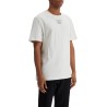 men's organic cotton white t-shirt with printed logo