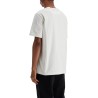 men's organic cotton white t-shirt with printed logo