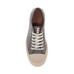 elegant gray calfskin men's sneakers