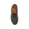 dark brown calfskin derby with leather sole