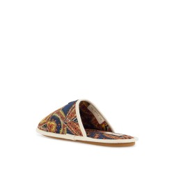 multicolor floral cotton slide slippers for home and short outings