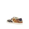 multicolor cotton sneakers with elaborate print