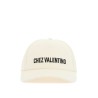 ivory cotton baseball cap with adjustable embroidered logo