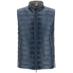 reversible black polyamide gilet