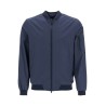 bomber in poliestere blu scuro con gore windstopper impermeabile