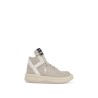 oyster/white leather sneakers with stylized star turbowpn