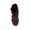 dark red horse leather boots with adjustable straps