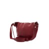 small red leather crossbody bag made from high-quality horsehide