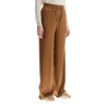 wide leg camel polyester pants